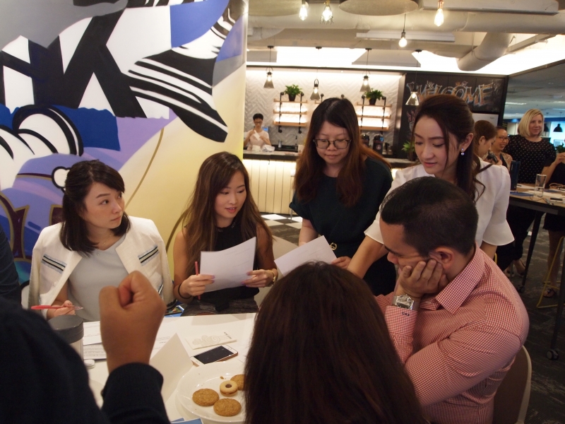Colliers staff participating in a group activity