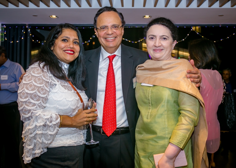 1 man and 2 woman in smart attire 